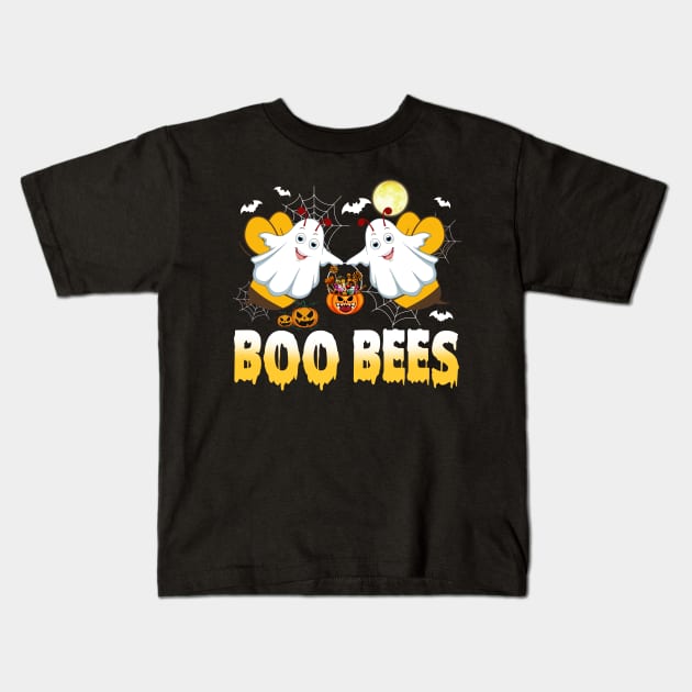 Boo Bees halloween Funny costume for adult women Bee Couple Kids T-Shirt by Sky at night